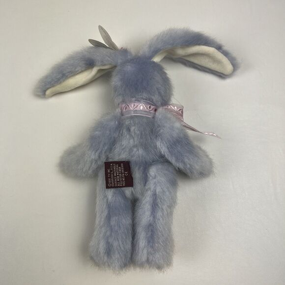 TY Jointed Beanie Babies Easter Bunny Azalea 1993 Purple Rabbit Attic Collection - Picture 5 of 8